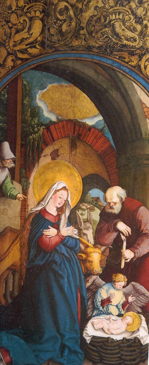 Tedesco: La nascita di Cristo da Master of Messkirch