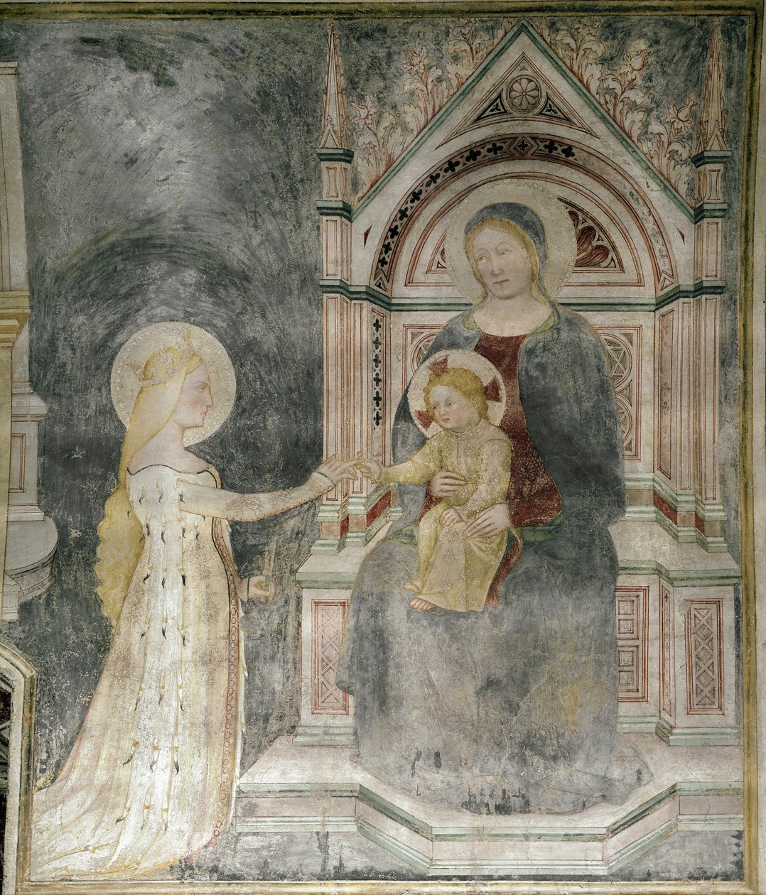 Matrimonio spirituale di Cristo con Santa Maria Maddalena (dettaglio) da Master of Mocchirolo