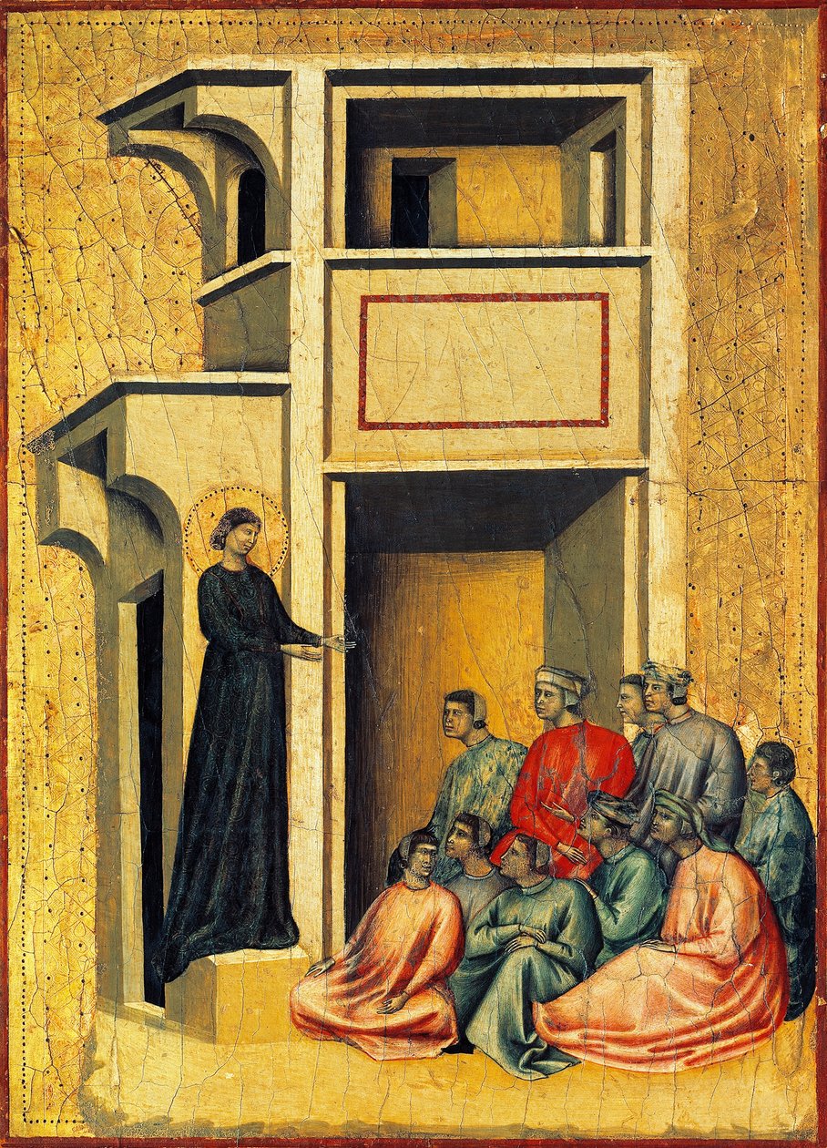 Santa Cecilia converte i soldati del prefetto (dettaglio) da Master of Saint Cecilia