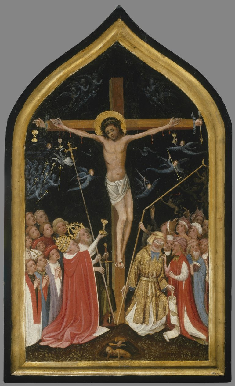 Cristo sulla croce vivente da Master of Saint Veronica