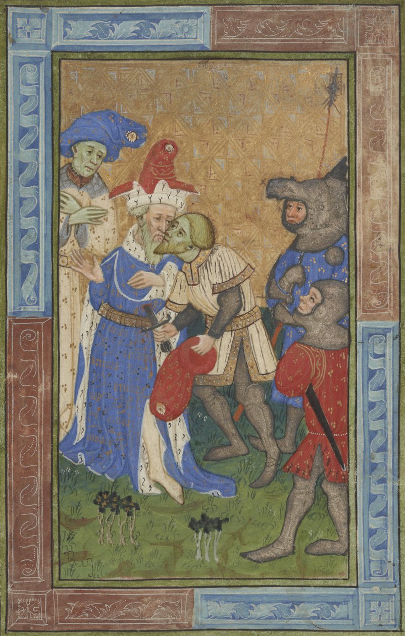 Scena di assassinio Ms B.11.7 da Master of Trinity College