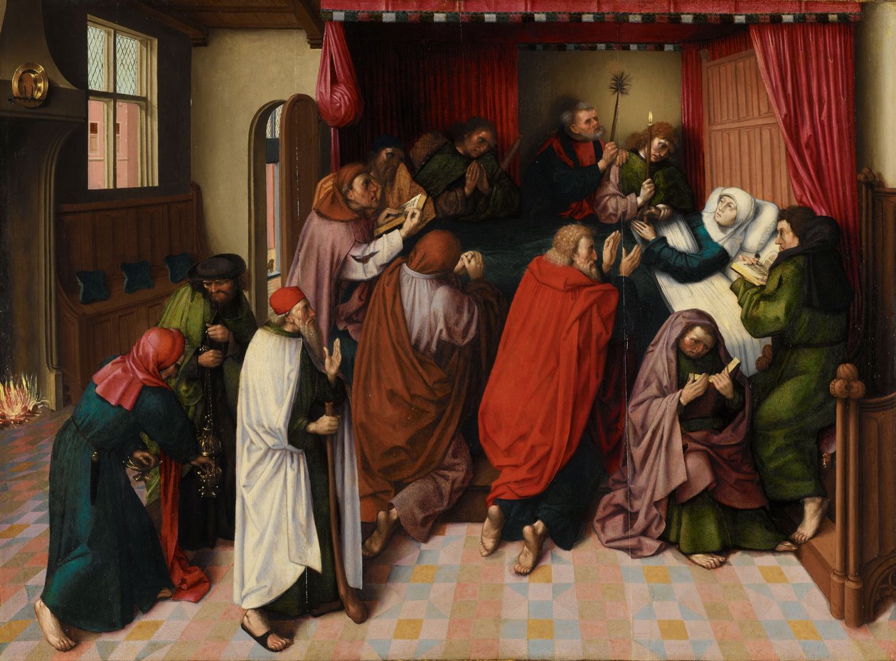 La Morte della Vergine, c. 1500 da Master of the Amsterdam Death of the Virgin