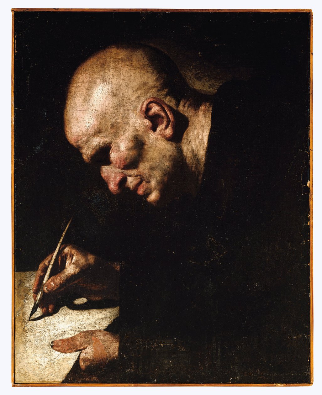 Un monaco scriba da Master of the Annunciation to the Shepherds
