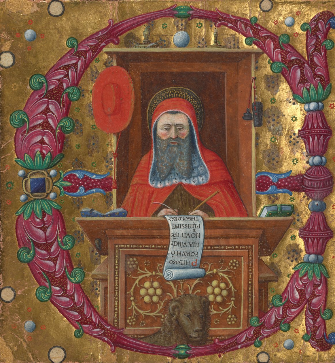 Ritagliare da un libro del coro da Master of the Birago Hours