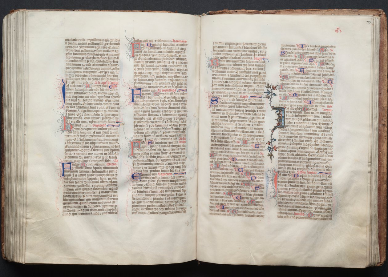 Il Messale di Gotha: Fol. 133r, Testo da Master of the Boqueteaux