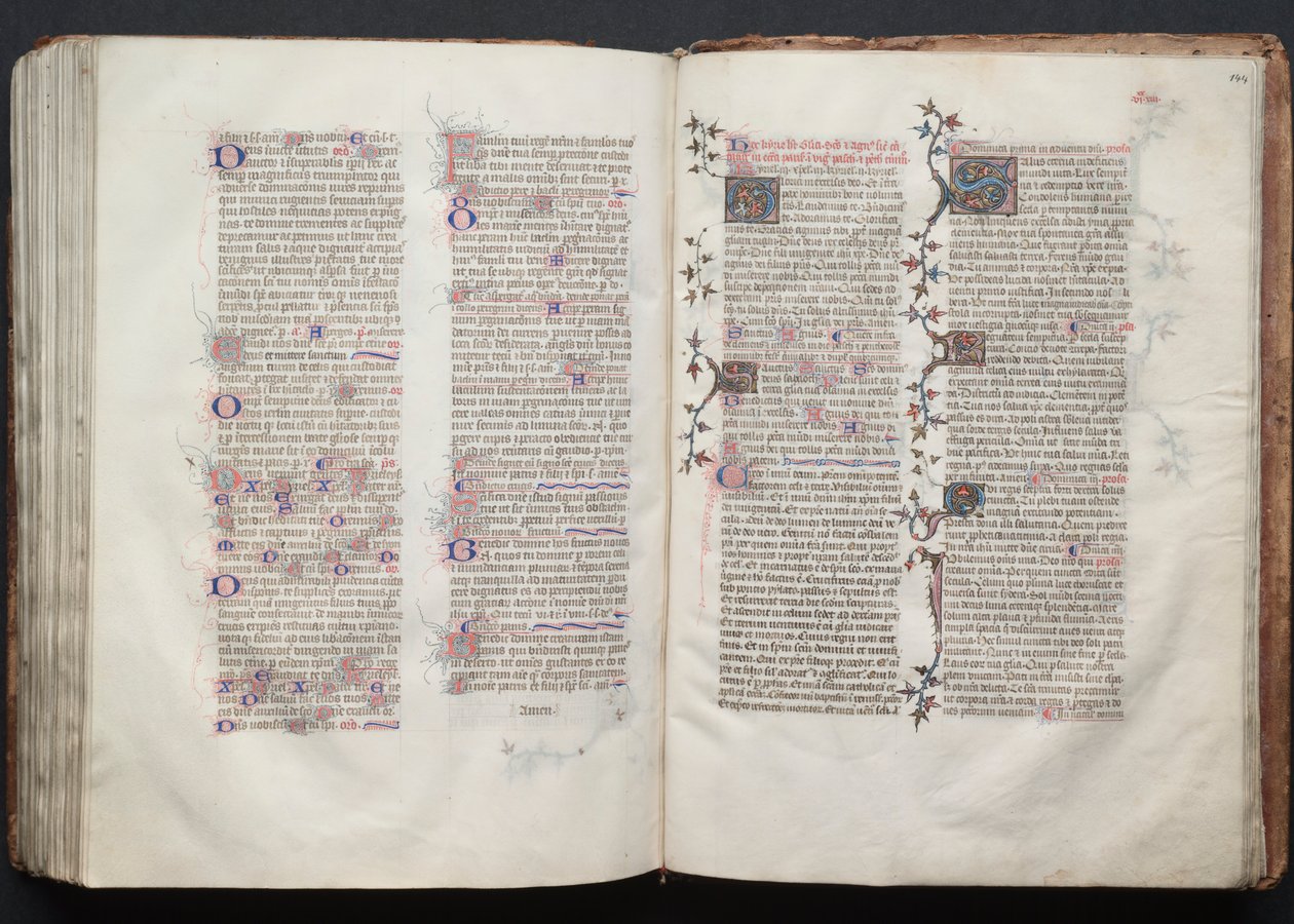 Il Messale di Gotha: Fol. 144r, Testo da Master of the Boqueteaux