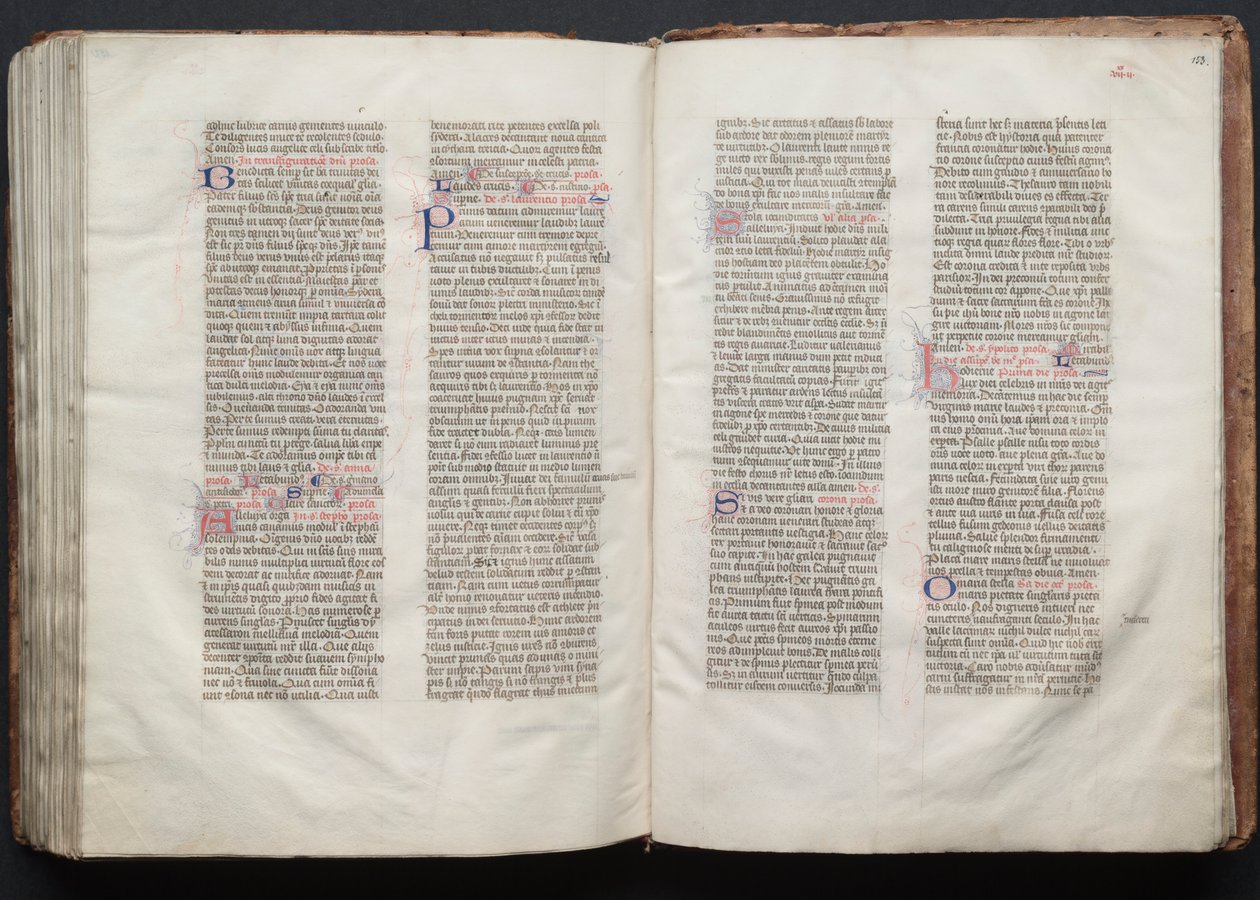 Il Messale di Gotha: Fol. 152v, Testo da Master of the Boqueteaux