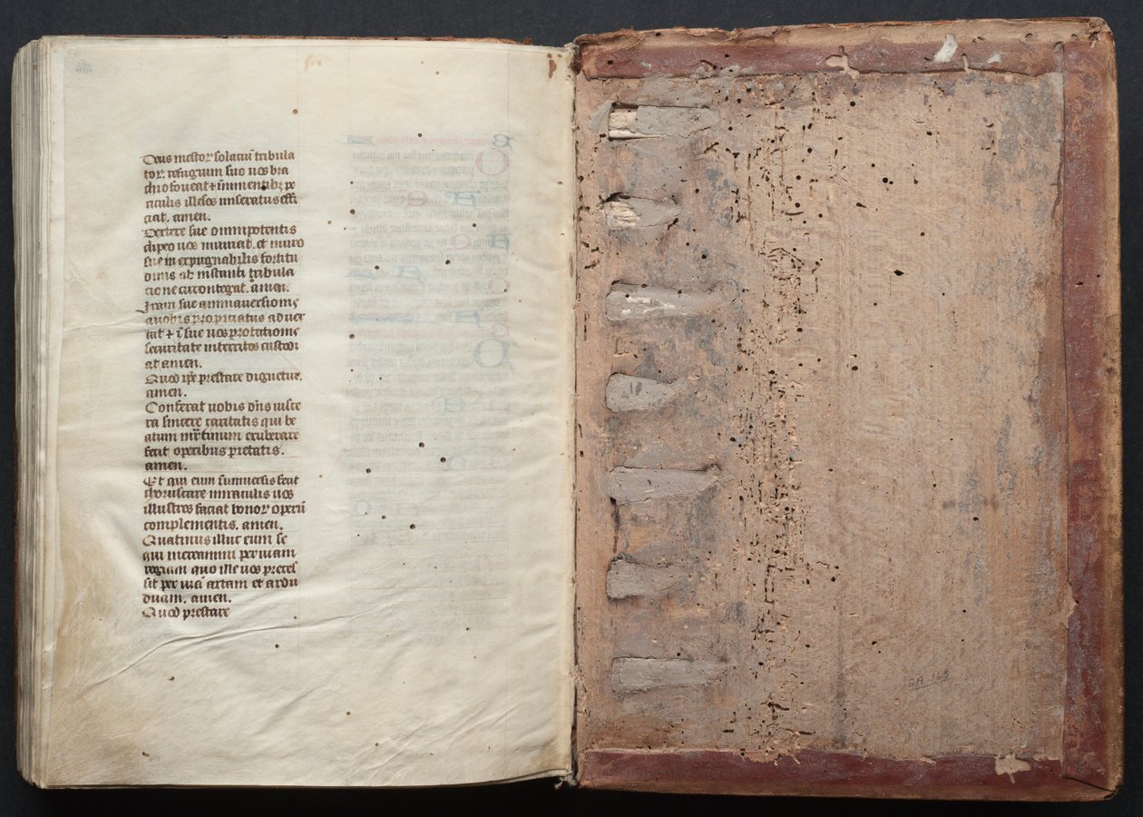 Il Messale di Gotha: Fol. 164v, Testo da Master of the Boqueteaux