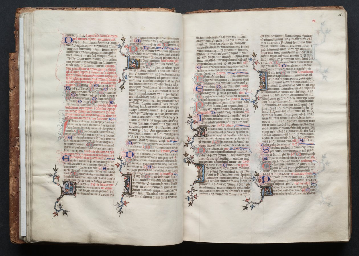 Il Messale di Gotha: Fol. 25r, Testo da Master of the Boqueteaux