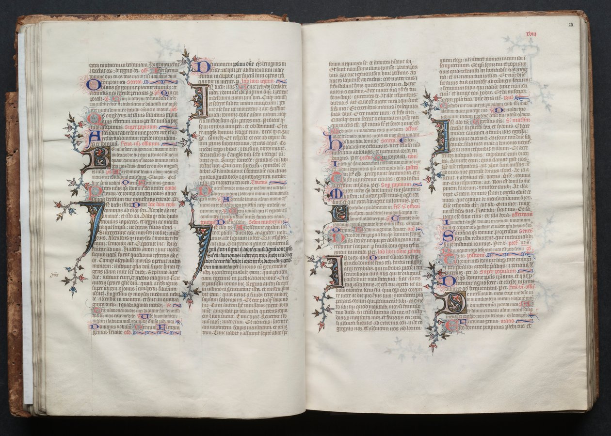Il Messale di Gotha: Fol. 27v, Testo da Master of the Boqueteaux