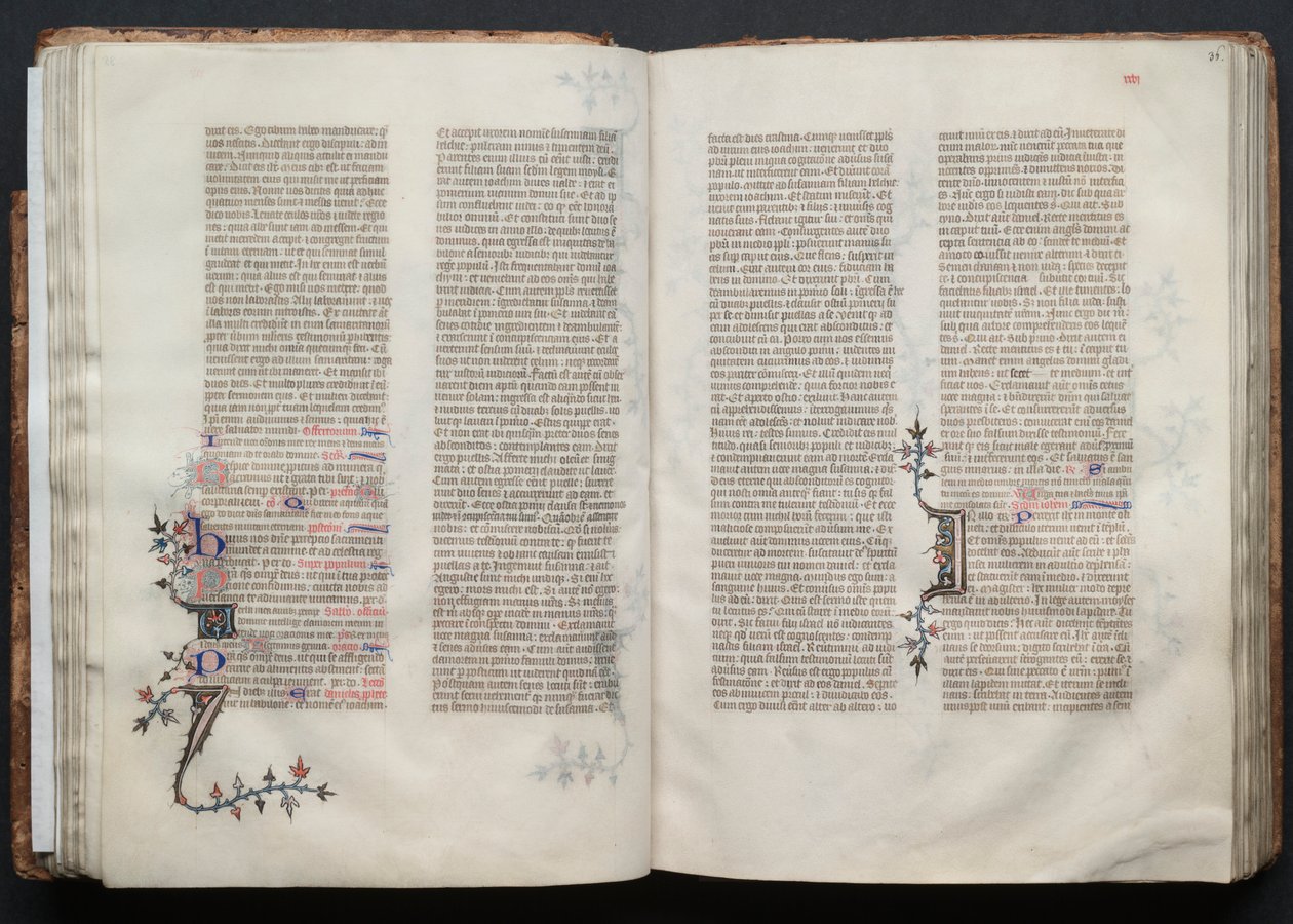 Il Messale di Gotha: Fol. 35v, Testo da Master of the Boqueteaux