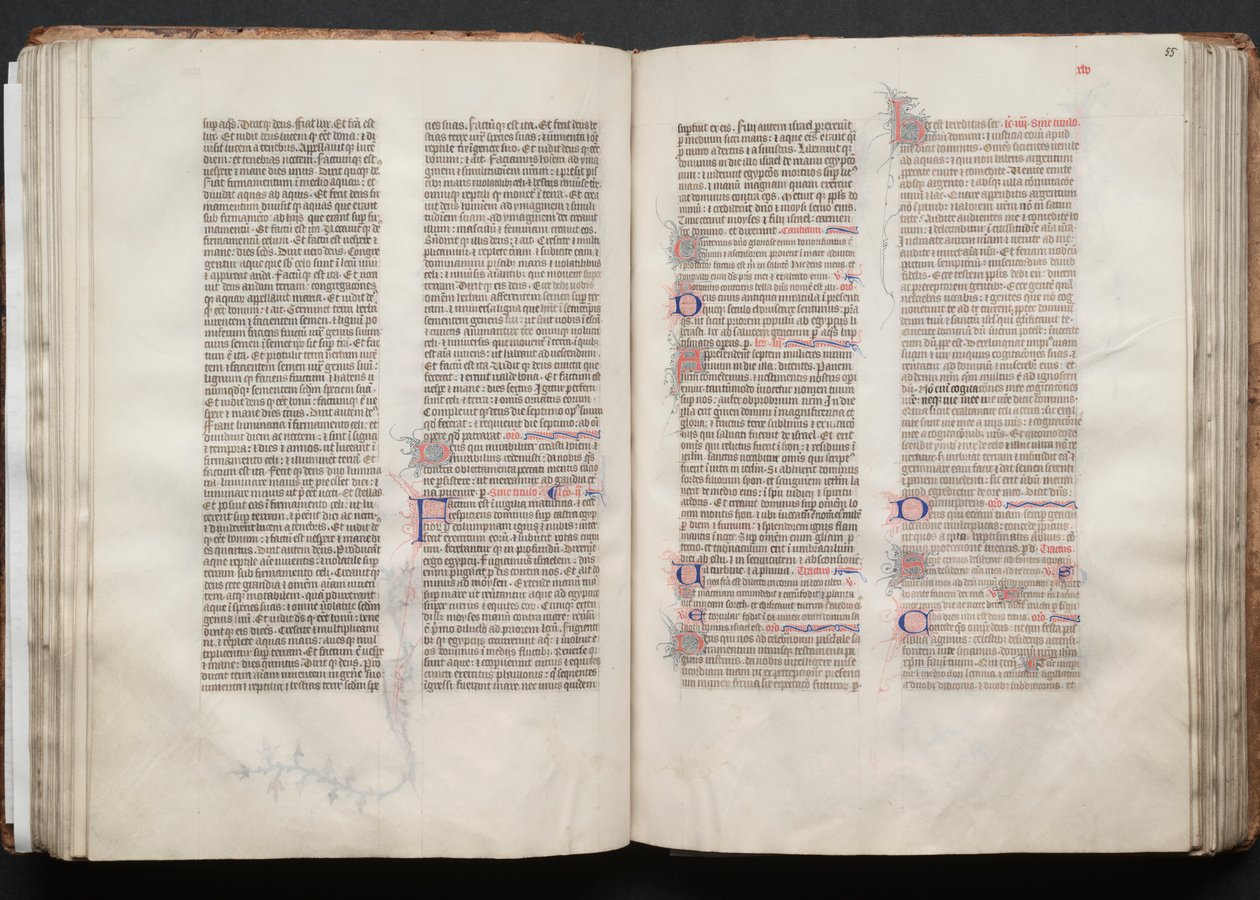 Il Messale di Gotha: Fol. 54v, Testo da Master of the Boqueteaux