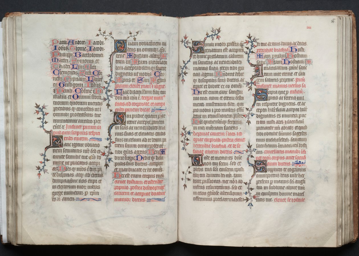 Il Messale di Gotha: Fol. 66r, Testo da Master of the Boqueteaux