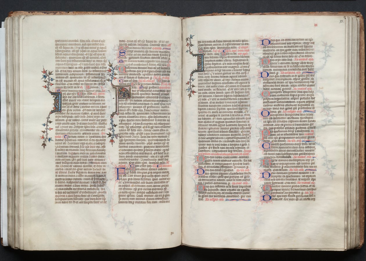 Il Messale di Gotha: Fol. 72v, Testo da Master of the Boqueteaux