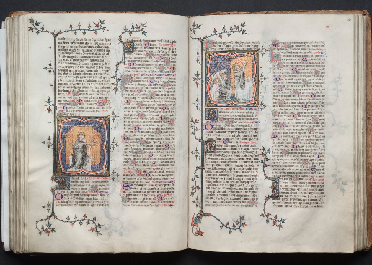 Il Messale di Gotha: Fol. 82v, La Trinità, c. 1375 da Master of the Boqueteaux