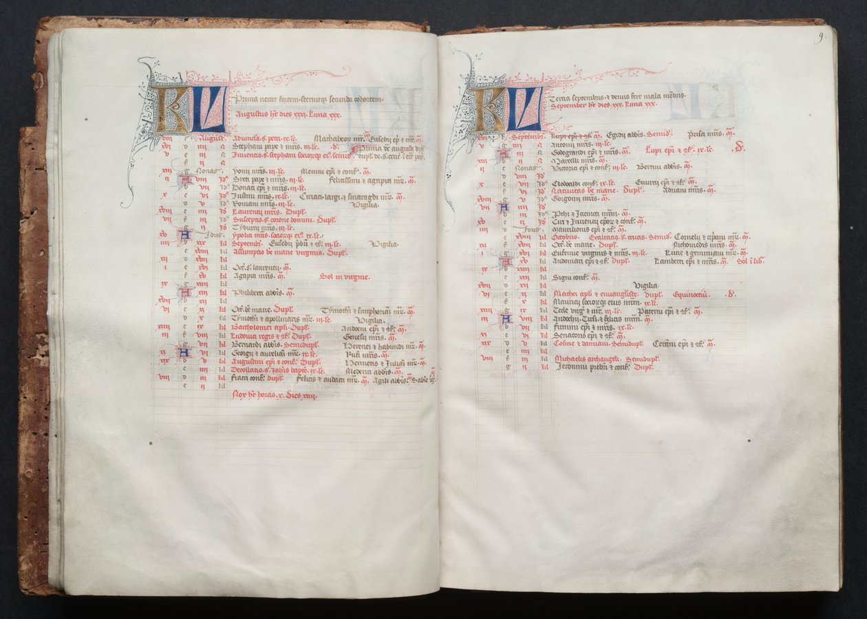 Il Messale di Gotha: Fol. 8v, Testo da Master of the Boqueteaux