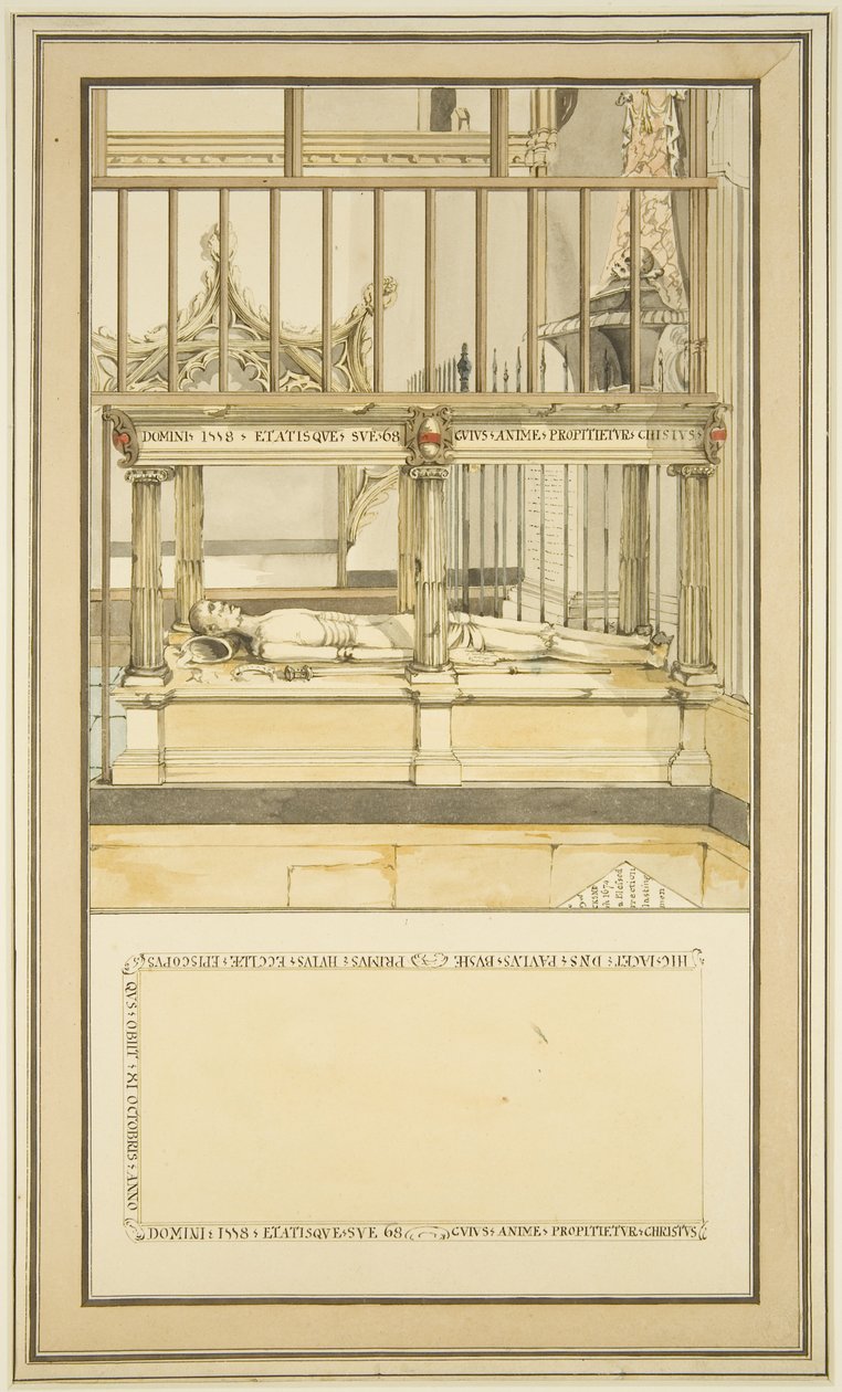 Tomba del vescovo Paul Bush, nella cattedrale di Bristol, c.1799 da Master of the Bristol Church Monuments