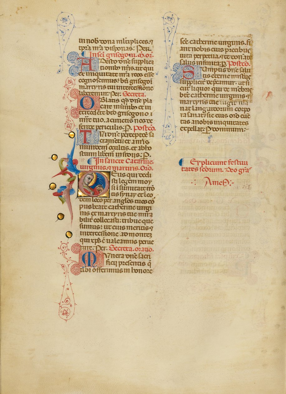 Iniziale D: Santa Caterina da Master of the Brussels Initials