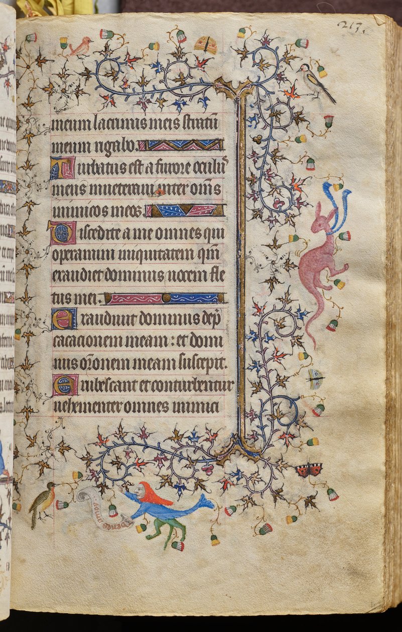 Ore di Carlo il Nobile, re di Navarra (1361-1425): fol. 107r, Testo da Master of the Brussels Initials and Associates