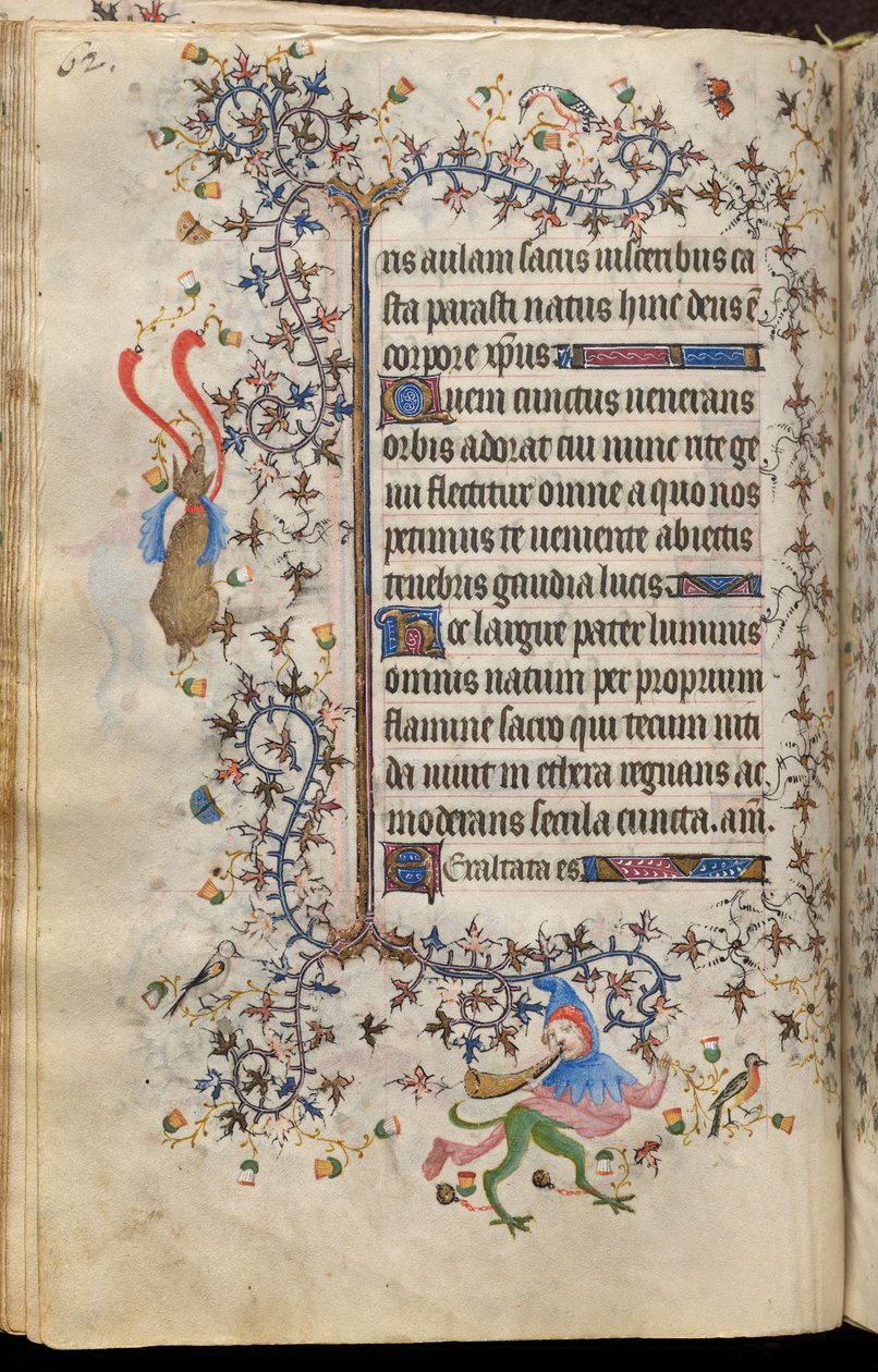 Ore di Carlo il Nobile, re di Navarra (1361-1425): fol. 31v, Testo da Master of the Brussels Initials and Associates
