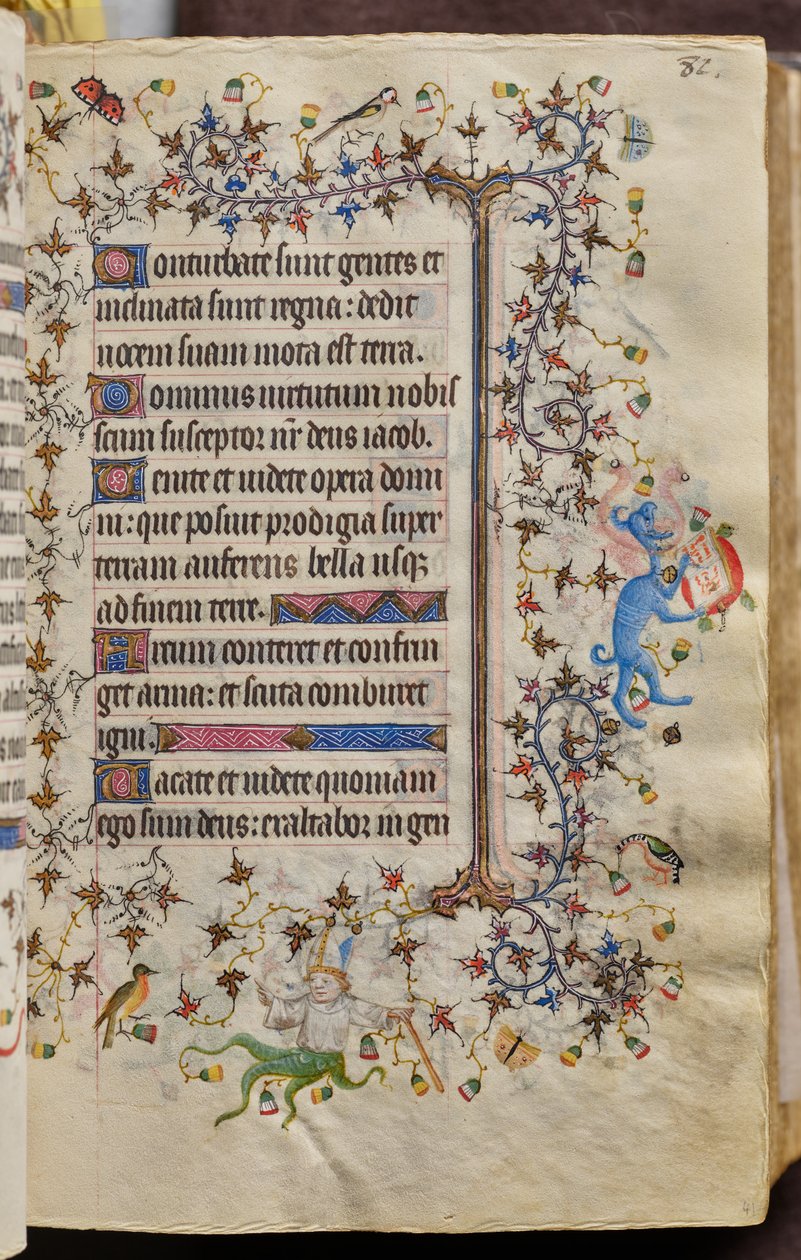 Ore di Carlo il Nobile, re di Navarra (1361-1425): fol. 41r, Testo da Master of the Brussels Initials and Associates