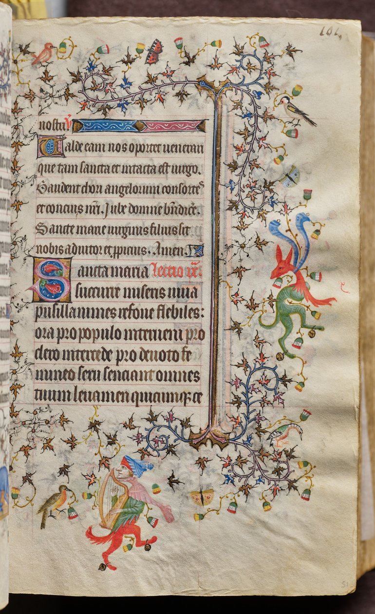 Ore di Carlo il Nobile, re di Navarra (1361-1425): fol. 51r, Testo da Master of the Brussels Initials and Associates