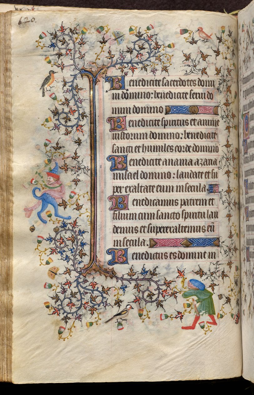Ore di Carlo il Nobile, re di Navarra (1361-1425): fol. 60v, Testo da Master of the Brussels Initials and Associates