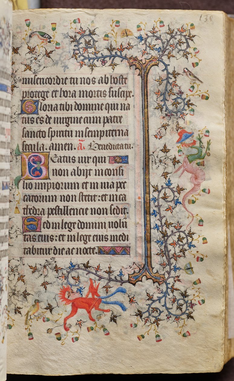 Ore di Carlo il Nobile, re di Navarra (1361-1425): fol. 68r, Testo da Master of the Brussels Initials and Associates