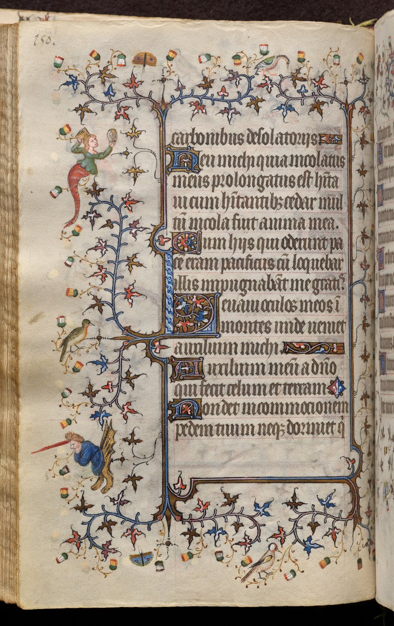 Ore di Carlo il Nobile, re di Navarra (1361-1425): fol. 75v, Testo da Master of the Brussels Initials and Associates