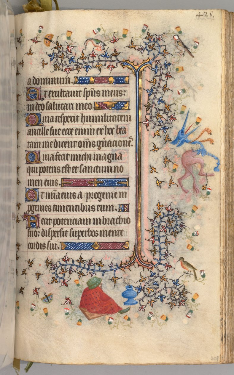 Ore di Carlo il Nobile, re di Navarra 1361-1425: fol. 207r, Testo da Master of the Brussels Initials and Associates