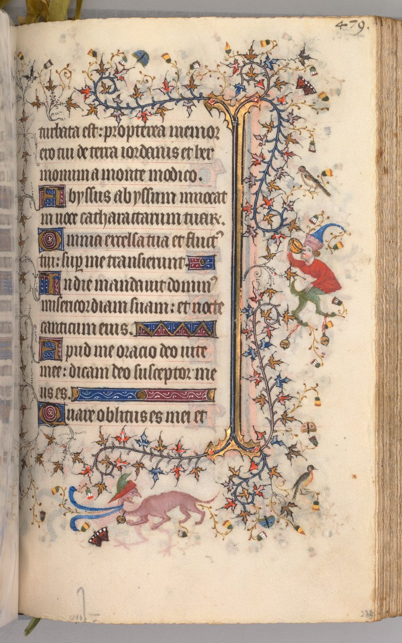 Ore di Carlo il Nobile, Re di Navarra 1361-1425: fol. 234r, Testo, c. 1405 da Master of the Brussels Initials and Associates