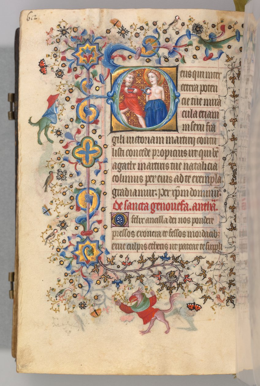 Ore di Carlo il Nobile, Re di Navarra 1361-1425, fol. 300v, Sant