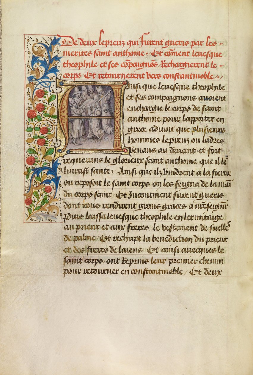 Iniziale A: Il corpo di Sant