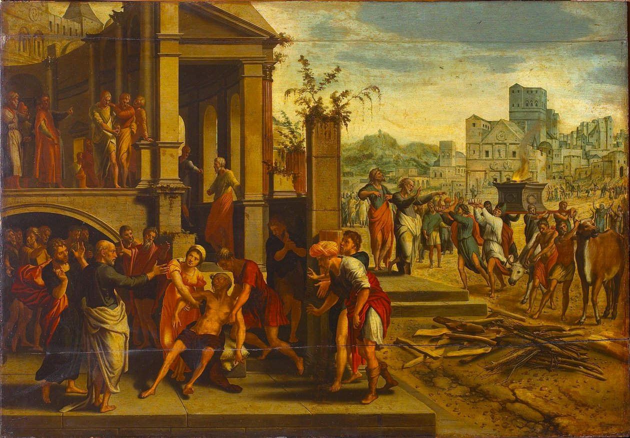 San Paolo e Barnaba a Listra, prima metà del XVI secolo da Master of the Budapest Saints Paul