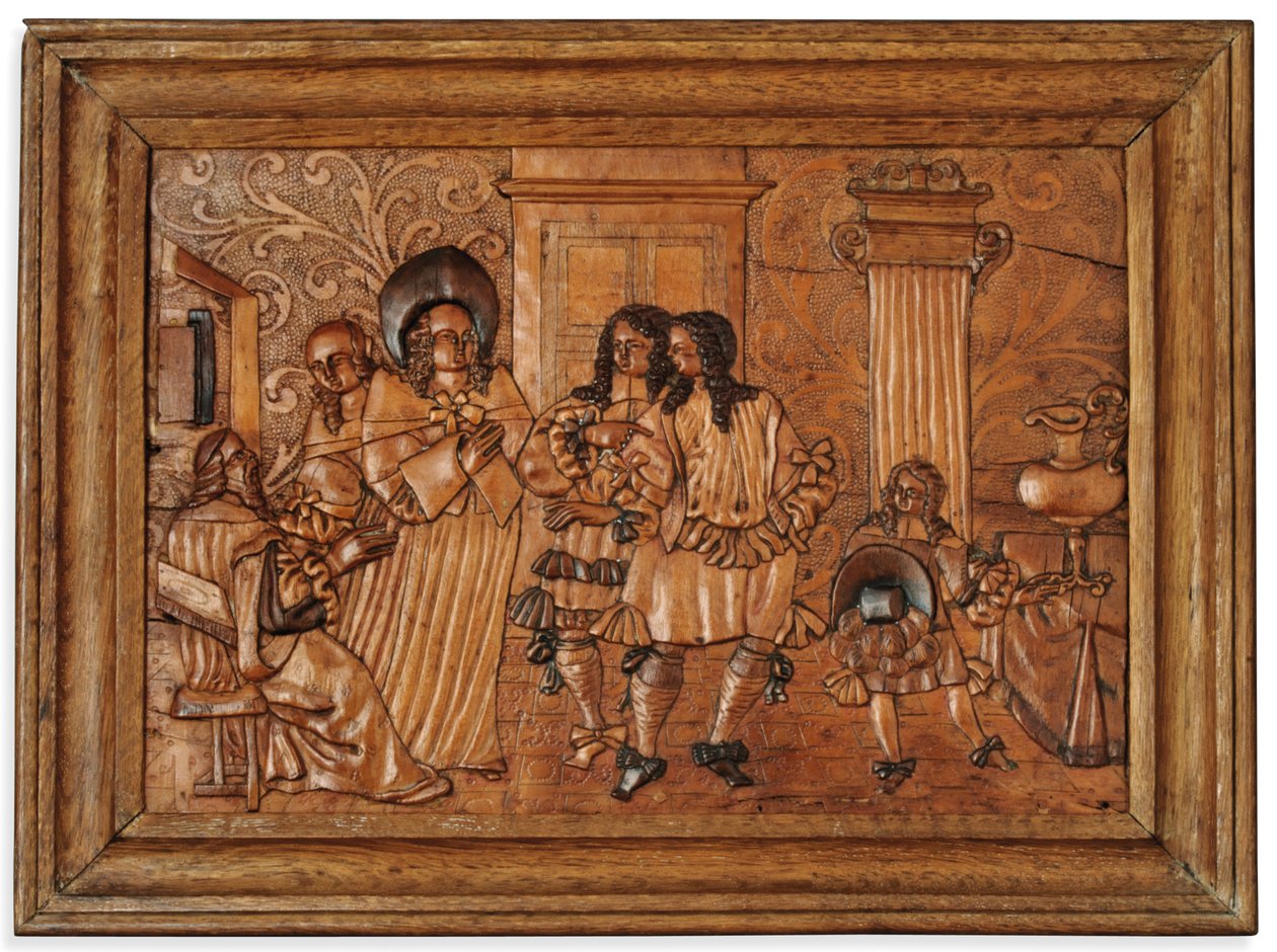 Pannello intarsiato di Eger, metà del XVII secolo da Master of the Decorated Background