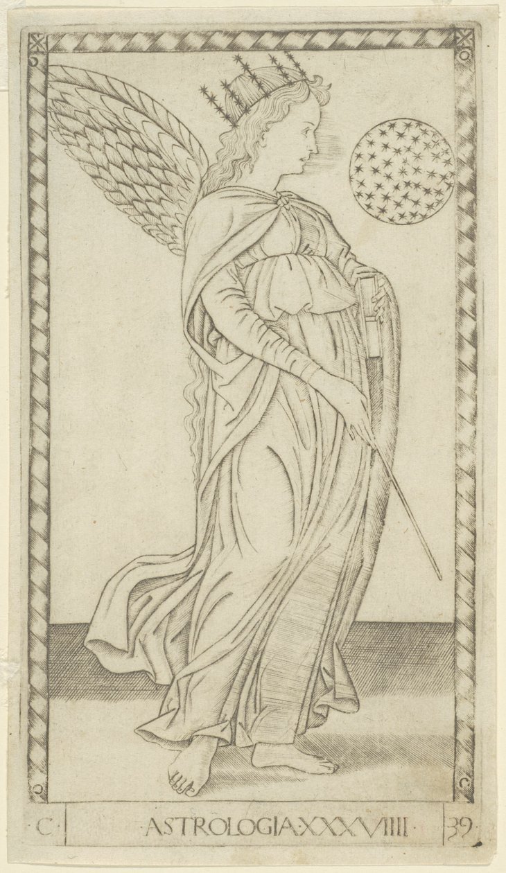 Astrologia, tavola 29 da Arti e Scienze da Master of the E Series Tarocchi