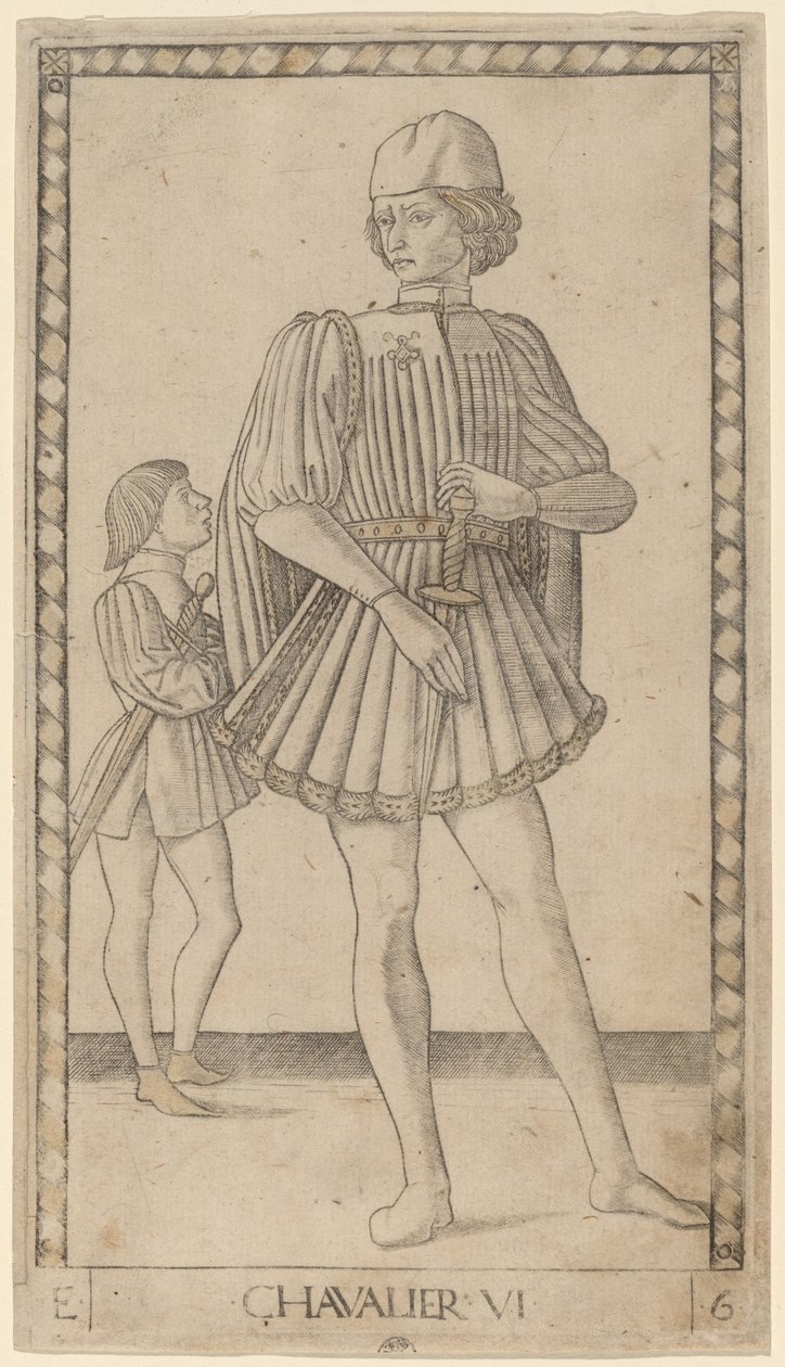 Cavaliere da Master of the E Series Tarocchi