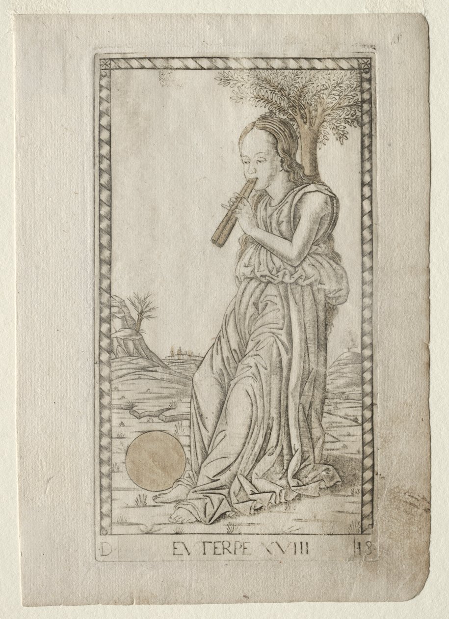 Euterpe (musica, poesia lirica) (dalla serie Tarocchi D: Apollo e le Muse, #18) da Master of the E Series Tarocchi