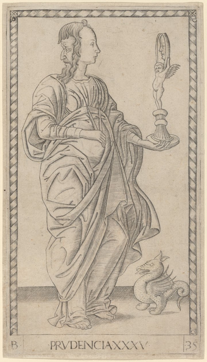 Prudenza da Master of the E Series Tarocchi