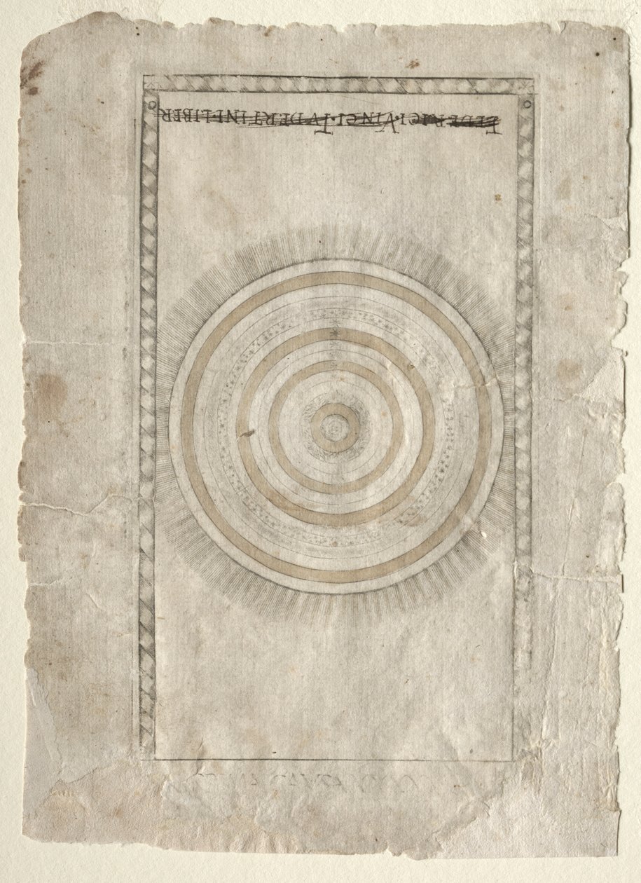 La Sfera Empirea dai Tarocchi, serie A..., prima del 1467 da Master of the E Series Tarocchi
