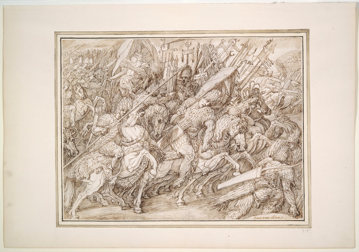 Scena di battaglia da Master of the Egmont Albums