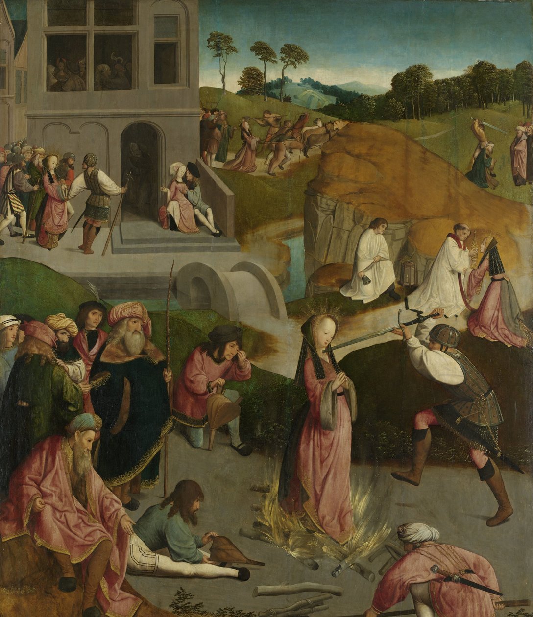 Il Martirio di Santa Lucia da Master of the Figdor Deposition