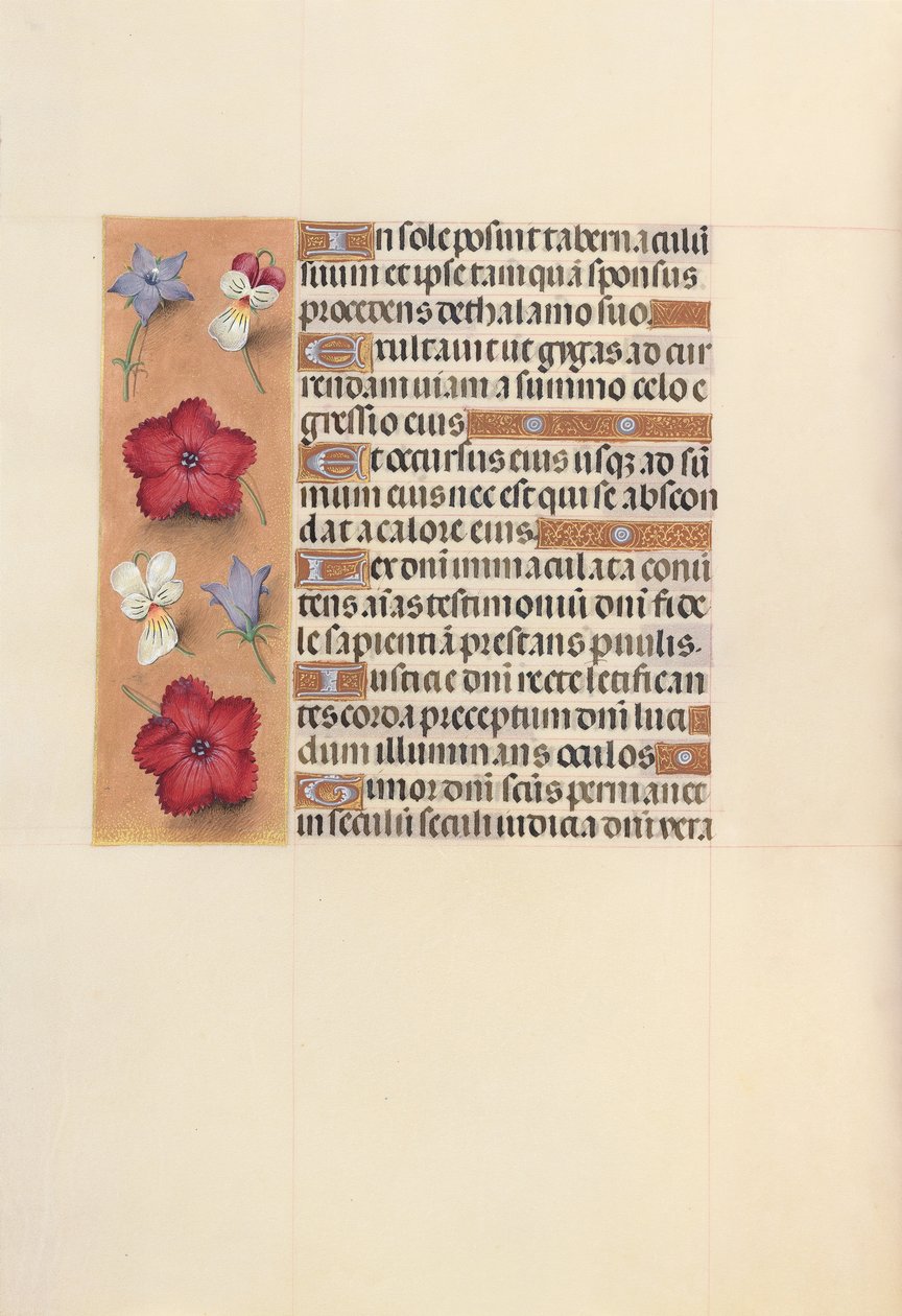 Ore di Isabella la Cattolica, Regina di Spagna: Fol. 101v da Master of the First Prayerbook of Maximillian