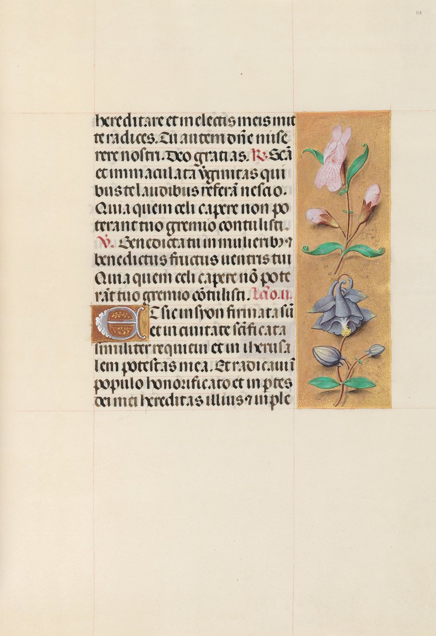 Ore di Isabella la Cattolica, Regina di Spagna: Fol. 111r, c. 1500 da Master of the First Prayerbook of Maximillian
