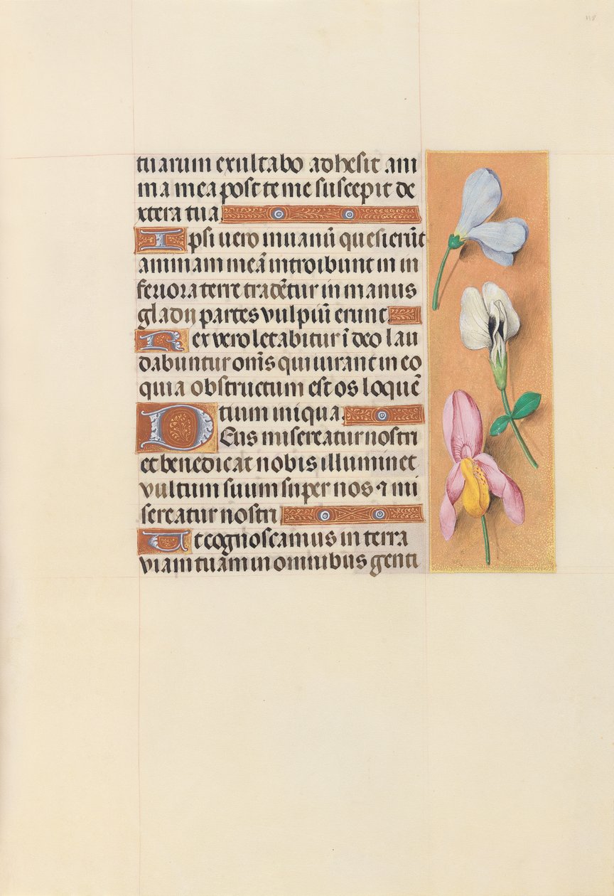 Ore di Isabella la Cattolica, regina di Spagna: Fol. 118r, c. 1500 da Master of the First Prayerbook of Maximillian