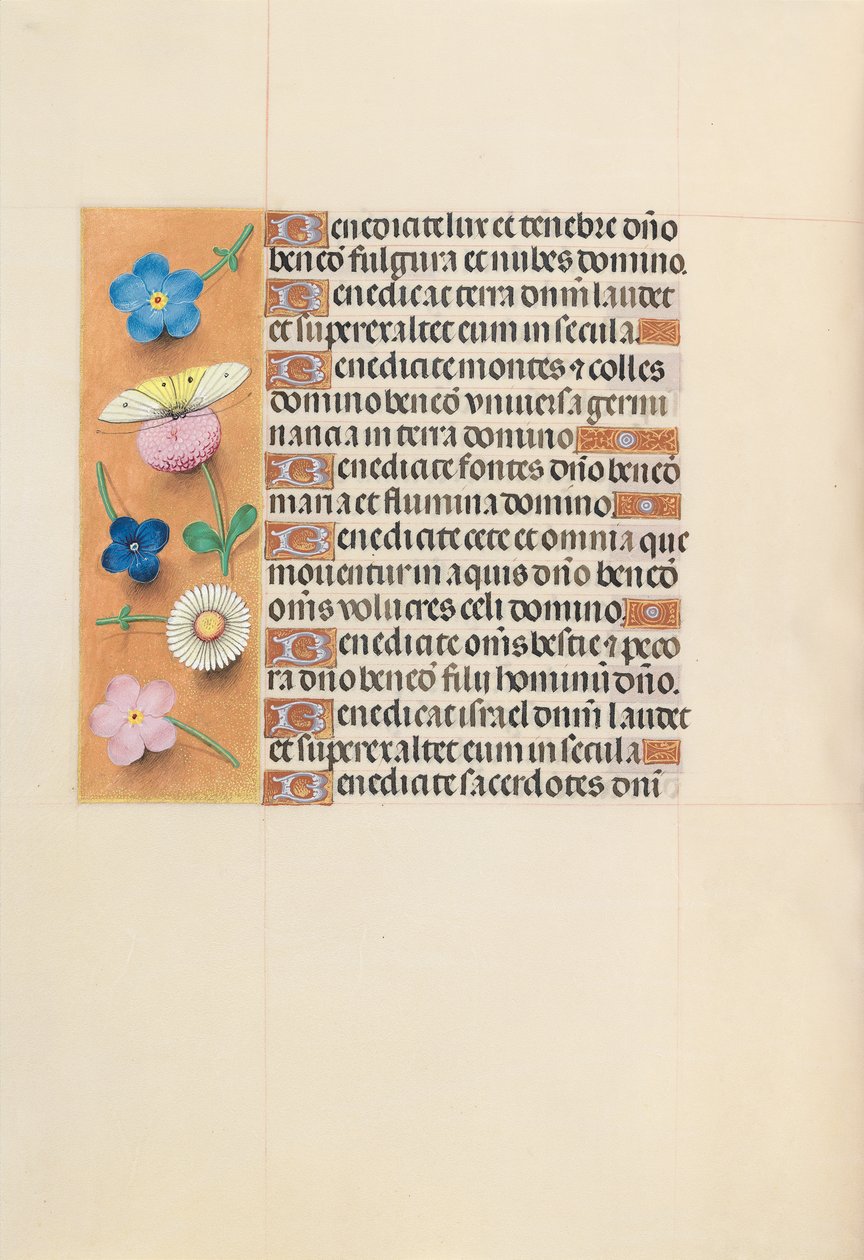 Ore di Isabella la Cattolica, Regina di Spagna: Fol. 119v, c. 1500 da Master of the First Prayerbook of Maximillian
