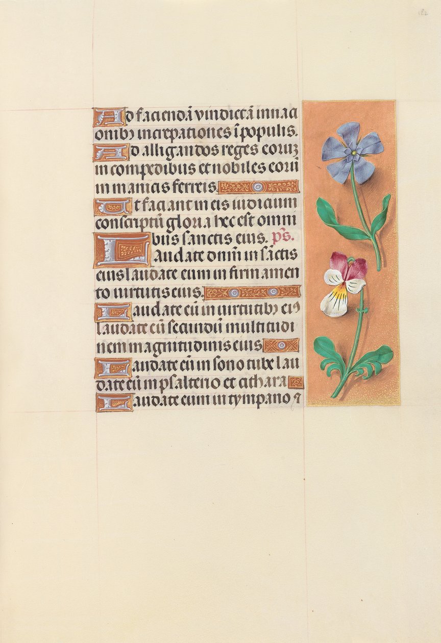 Ore della Regina Isabella la Cattolica, Regina di Spagna: Fol. 122r, c. 1500 da Master of the First Prayerbook of Maximillian