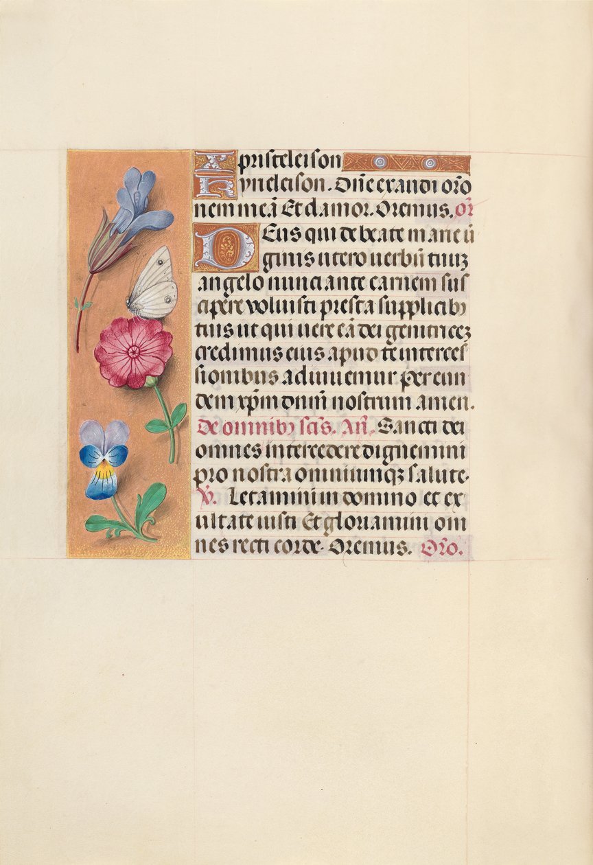 Ore di Isabella la Cattolica, Regina di Spagna: Fol. 124v, c. 1500 da Master of the First Prayerbook of Maximillian