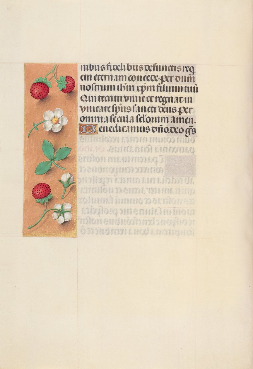 Ore di Isabella la Cattolica, Regina di Spagna: Fol. 125v, c. 1500 da Master of the First Prayerbook of Maximillian