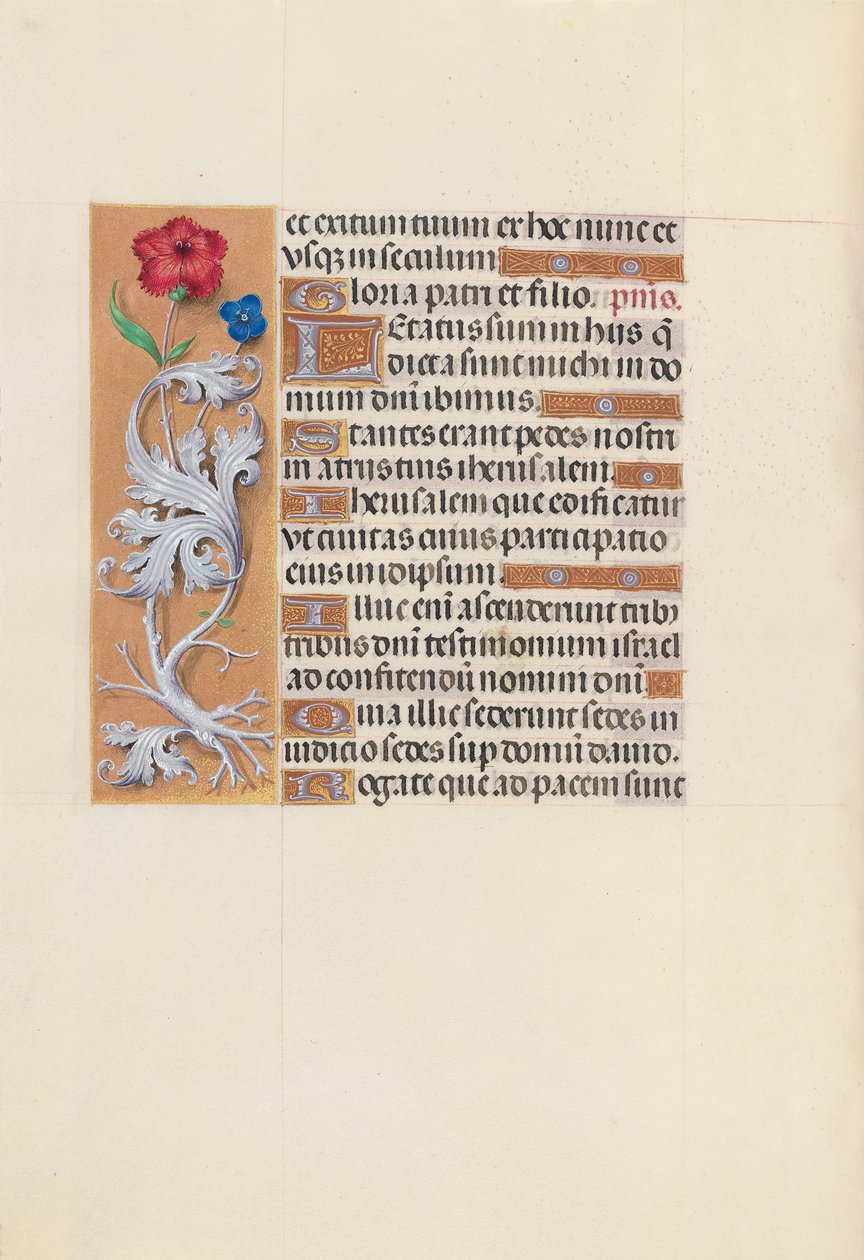 Ore di Isabella la Cattolica, Regina di Spagna: Fol. 133v, c. 1500 da Master of the First Prayerbook of Maximillian